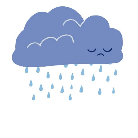 Sad Rain Sticker for iOS & Android | GIPHY