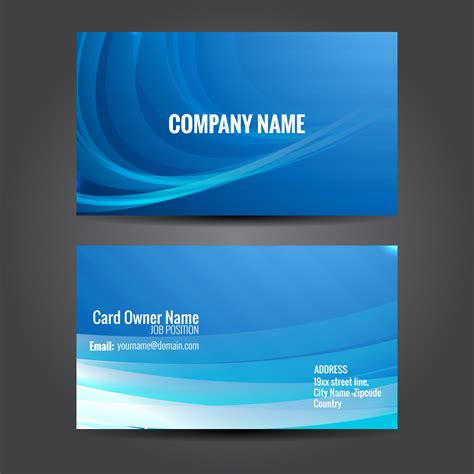 Business card free template download - panare