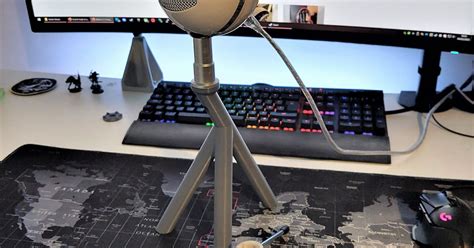 Blue Snowball Microphone Desktop Stand Tall Extension by DJMitch117 | Download free STL model ...