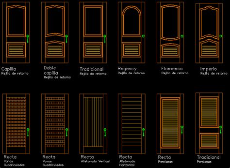 Wooden Door design cad drawing is given in this cad file. Download this ...