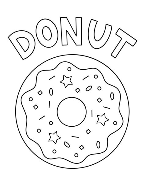 Free Donut Coloring Pages for Kids! ⋆ The Hollydog Blog