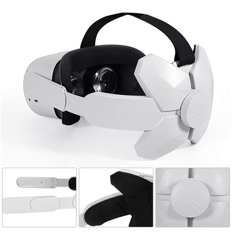 Virtual Head Strap For Oculus Quest 2 Pad VR Elite Strap Supporting ...