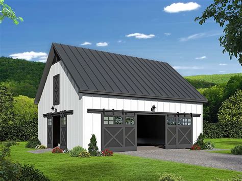 Garage Plan 40855 - 2 Car Garage Farmhouse Style