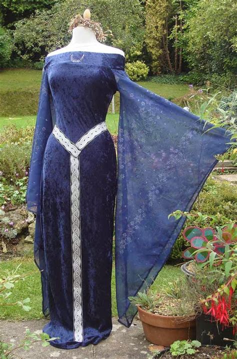 Irish Blue Celtic Wedding Dresses Design