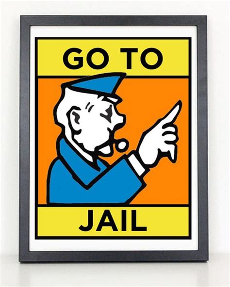 Monopoly - Go to Jail - Print sold by Coliseum Graphics on Storenvy ...