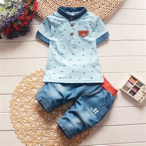 High quality baby boy clothes 2017 Summer cotton baby clothing set 2pc ...