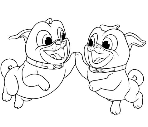 Puppy Dog Pals Coloring Pages Printable for Free Download