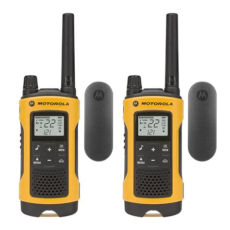 Walkie Talkies For Men, Motorola T402 Set Yellow Wireless Radio Walkie Talkies - Walmart.com ...