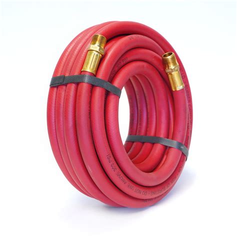 Steelman 30-Ft Rubber 3/8-Inch Id Air Hose With 3/8-Inch Npt Fittings – Steelman Tools