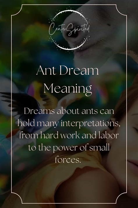 Ant dream meaning dictionary interpretation – Artofit