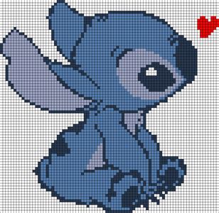 Stitch Disney Pixel Art Grid - Goimages Nu