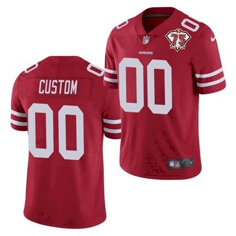 Men's San Francisco 49ers ACTIVE PLAYER Custom 2021 With 75th ...