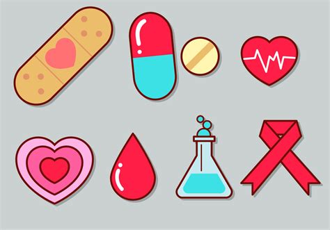 Cute Medical Icon Set 1 110305 Vector Art at Vecteezy