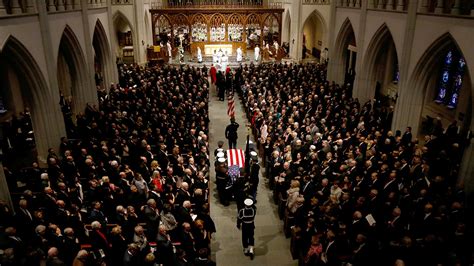 GEORGE HW BUSH FUNERAL PHOTOS: Children, grandchildren say goodbye in ...