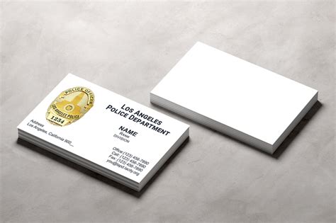 Los Angeles Police Officer Business Card #1 | LAPD Officer