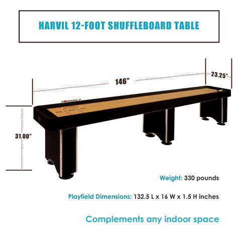 Shuffleboard Table Dimensions - A Complete Guide