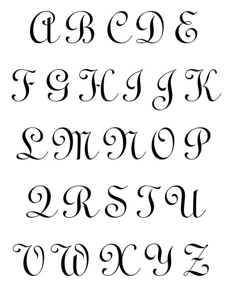 10 best font styles alphabet printable – Artofit