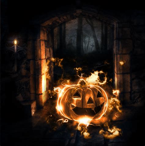 Enchanted Halloween Pumpkin Photoshop Tutorial