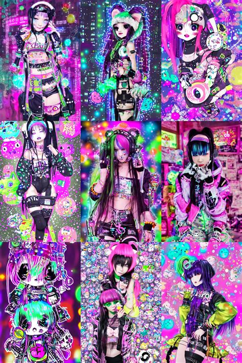 cybergoth decora glitchcore Jaydon Tatum, sanrio | Stable Diffusion | OpenArt