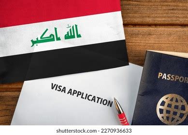 Visa Application Form Passport Flag Iraq Stock Photo 2270936633 | Shutterstock