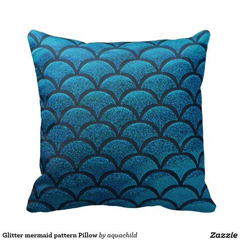 Glitter mermaid pattern Pillow | Pillow pattern, Pillows, Mermaid pattern