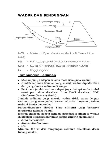 Waduk Dan Bendungan | PDF