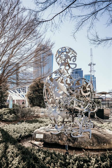 Firebird Sculpture On Tryon Downtown Charlotte Black & White Wall Art. Charlotte Black And White ...