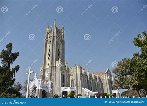 Medak Cathedral at Medak, Telangana Editorial Stock Photo - Image of ...