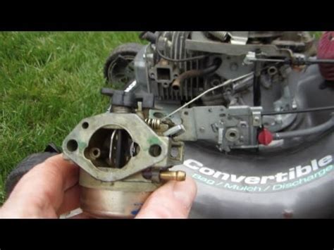 Honda lawn mower carburetor repair