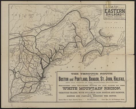 Map of the Eastern Railroad and principal connections - Digital ...