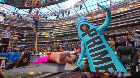 Watch: ‘Winner’ Seth Rollins makes Paul knock down friend KSI at WrestleMania 39 - Hindustan Times