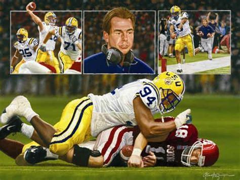 LSU Fighting Tigers 2003 Championship Football Sports Art Print ...