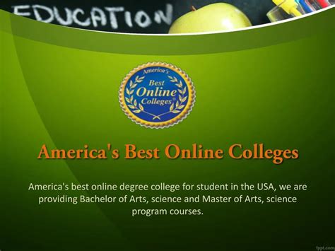 PPT - Best Online Colleges in USA PowerPoint Presentation - ID:7359028