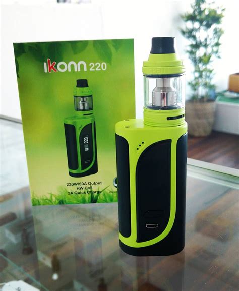 The iKonn 220 now in stock @vaporaecigs Available in Greenery Black, Red & Black, Blue & Black ...