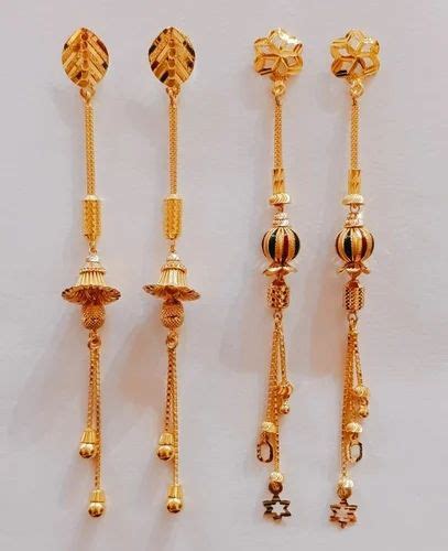 Earrings Gold Sui Dhaga Earring at best price in New Delhi | ID: 2850243679391