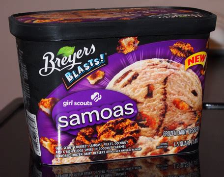 Samoa Girl Scout Cookie Ice Cream (recipe in comments) [oc] [2000x1737 ...