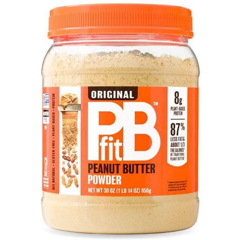 PBfit All-Natural Peanut Butter Powder, Powdered Peanut Spread From Real Roasted Pressed Peanuts ...