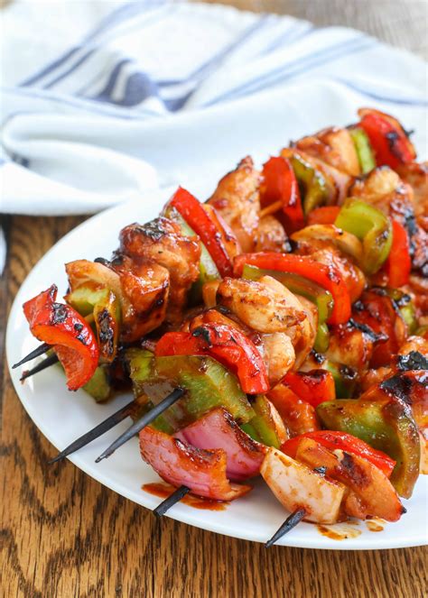 BBQ Chicken Skewers - Vegetable Recipes