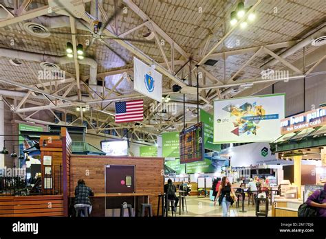 Food Court in South Station Boston Stock Photo - Alamy