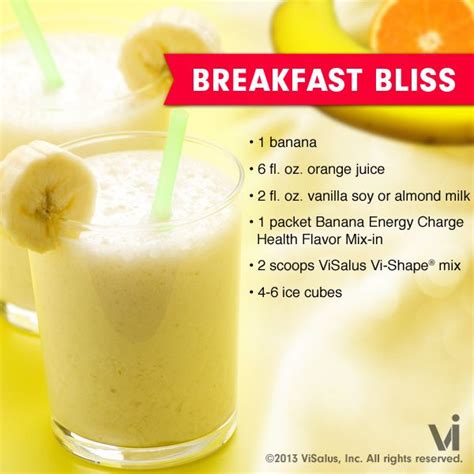 Start your morning the right way with this wonderful ViSalus shake recipe | Shake recipes ...