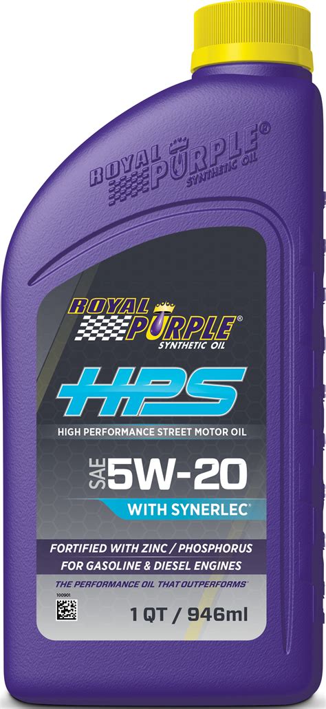 Royal Purple HPS Synthetic SAE 5W-20 High Performance Motor Oil with ...