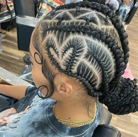 Pin by alysha🦋 on HAIRRR in 2021 | Hair braid heart, Braided cornrow ...