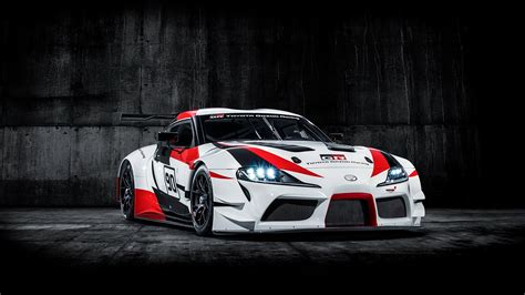 Download Car White Car Concept Car Race Car Vehicle Toyota GR Supra HD Wallpaper