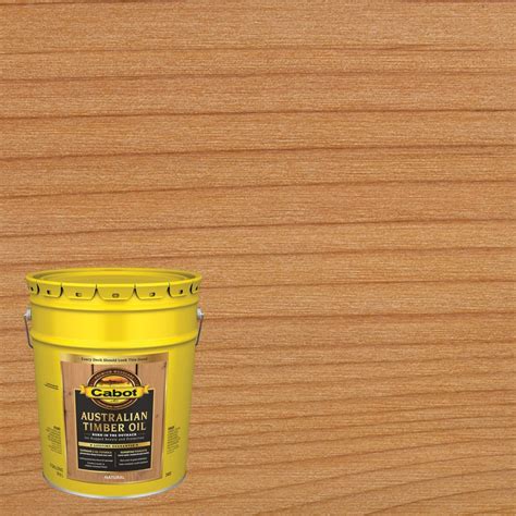 Cabot Australian Timber Oil Natural Transparent Exterior Stain and Sealer (Actual Net Contents ...