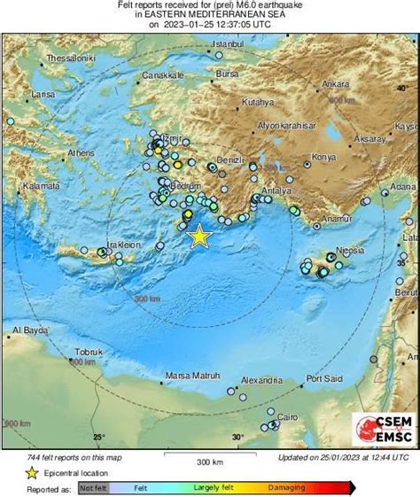 Earthquake shakes eastern Mediterranean; felt in Cyprus | in-cyprus.com