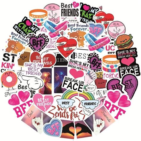 BFF Sticker Packs Friendship Stickers Best Friends Stickers | Etsy