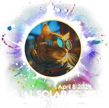 Total Solar Eclipse Ohio 2024 Cat With Eclipse Glasses Onesies sold by ...