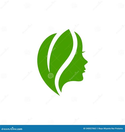 Leaf And Women Face Logo Concept Vector Stock Icon Illustratio. Beauty Logo. Spa Logo. Salon ...