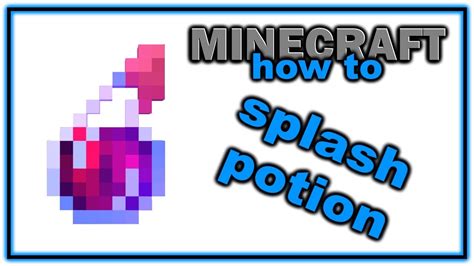 Splash Potion Of Weakness Minecraft Pe Recipe | Deporecipe.co