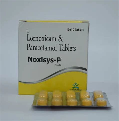 Lornoxicam Paracetamol Tablets at Rs 950/box | Pharmaceutical Tablets in Panchkula | ID ...